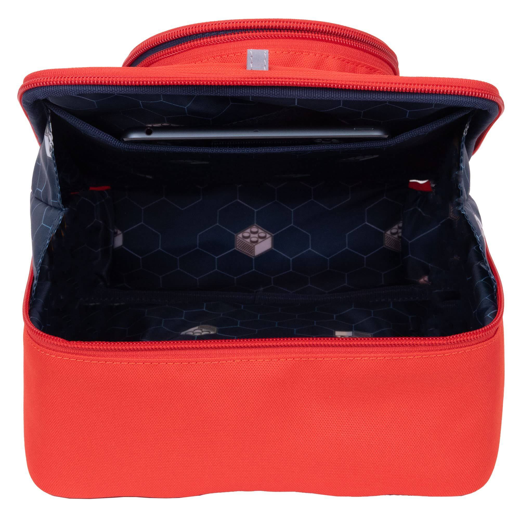 Alt View 1. LEGO - LEGO Small Brick Backpack - Red.