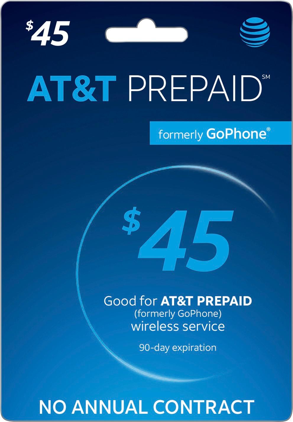 Customer Reviews AT&T Prepaid 45 TopUp Prepaid Card ATT 2016 45