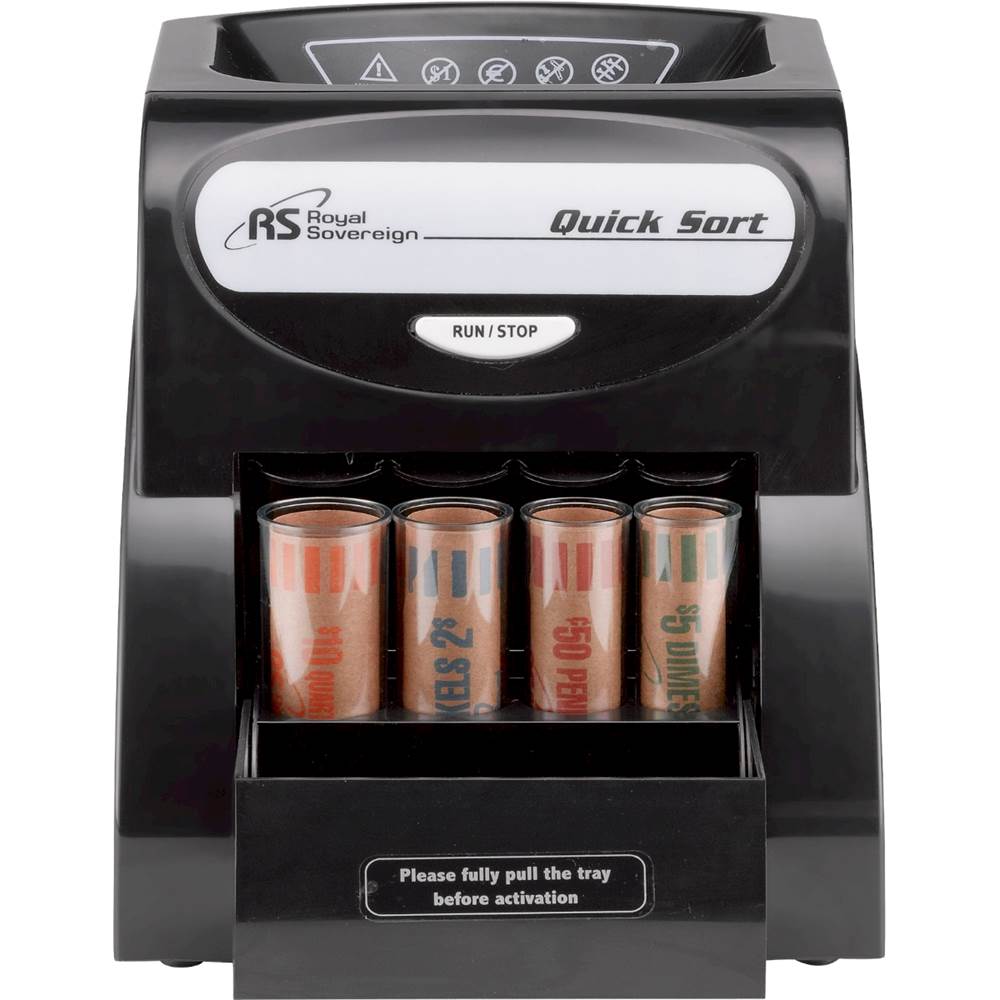 3E8178 Black for sale online Royal Sovereign QS-1AC Electric 1 Row Coin Sorter 