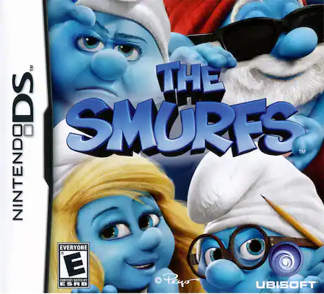 THE SMURFS, DS, NINTENDO, EVERYONE, E, CONTENT RATED BY ESRB, UBISOFT, Pewo - E (Everyone)