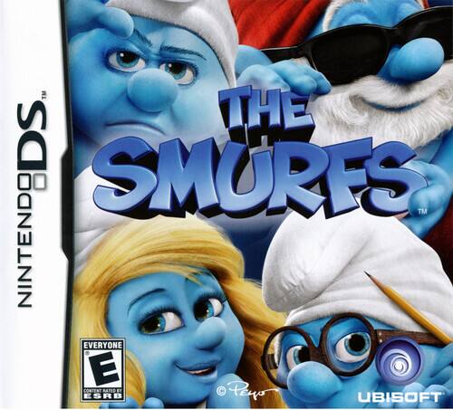 THE SMURFS, DS, NINTENDO, EVERYONE, E, CONTENT RATED BY ESRB, UBISOFT, Pewo - E (Everyone)