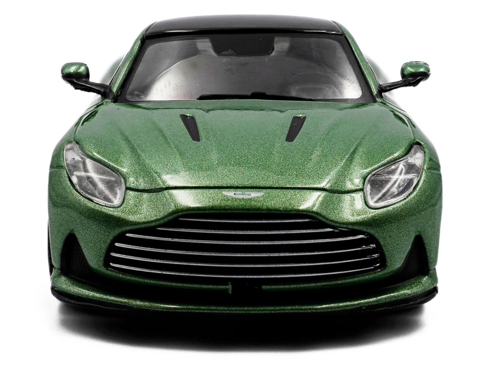 Alt View 3. Solido - 2023 Aston Martin DB12 Coupe Iridescent Emerald Metallic with Black Top 1/43 Diecast Model Car by Solido.