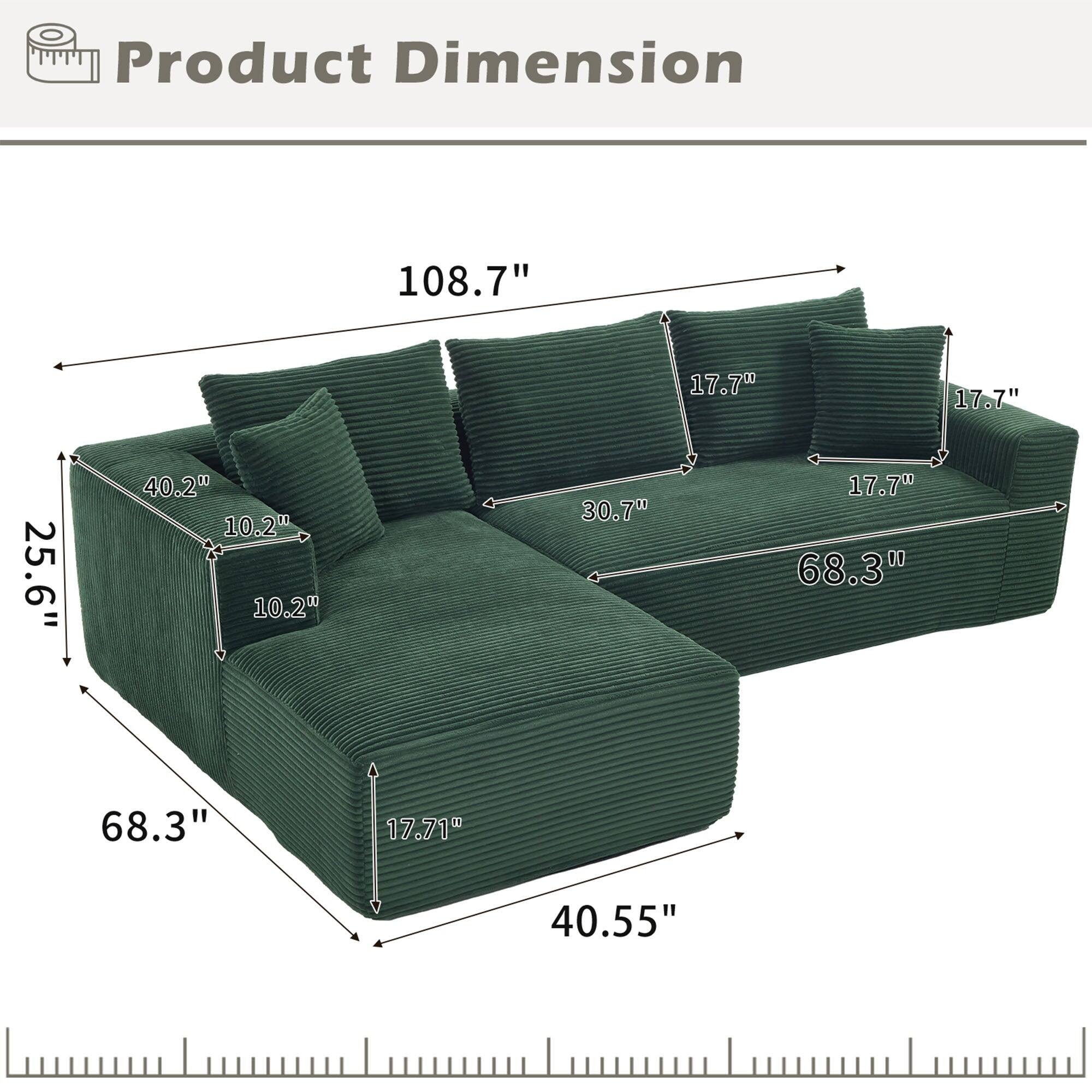 Product Dimension

- 108.7"
- 68.3"
- 68.3"
- 30.7"
- 40.55"
- 25.6"
- 40.2"
- 10.2"
- 17.7"
- 17.7"
- 17.7"
- 17.7"
- 17.71"