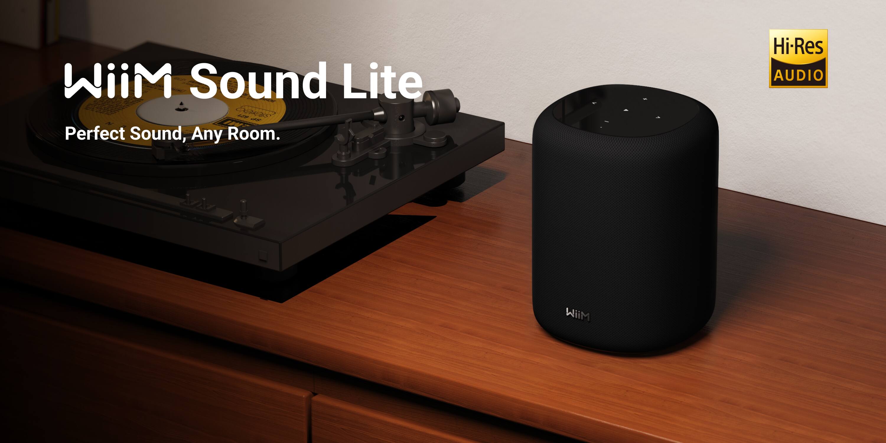 WiiM Sound Lite  
Perfect Sound, Any Room.  
Hi-Res AUDIO