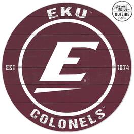 Jardine - Eastern Kentucky Colonels 20'' x 20'' Indoor/Outdoor Weathered Circle Sign - Maroon