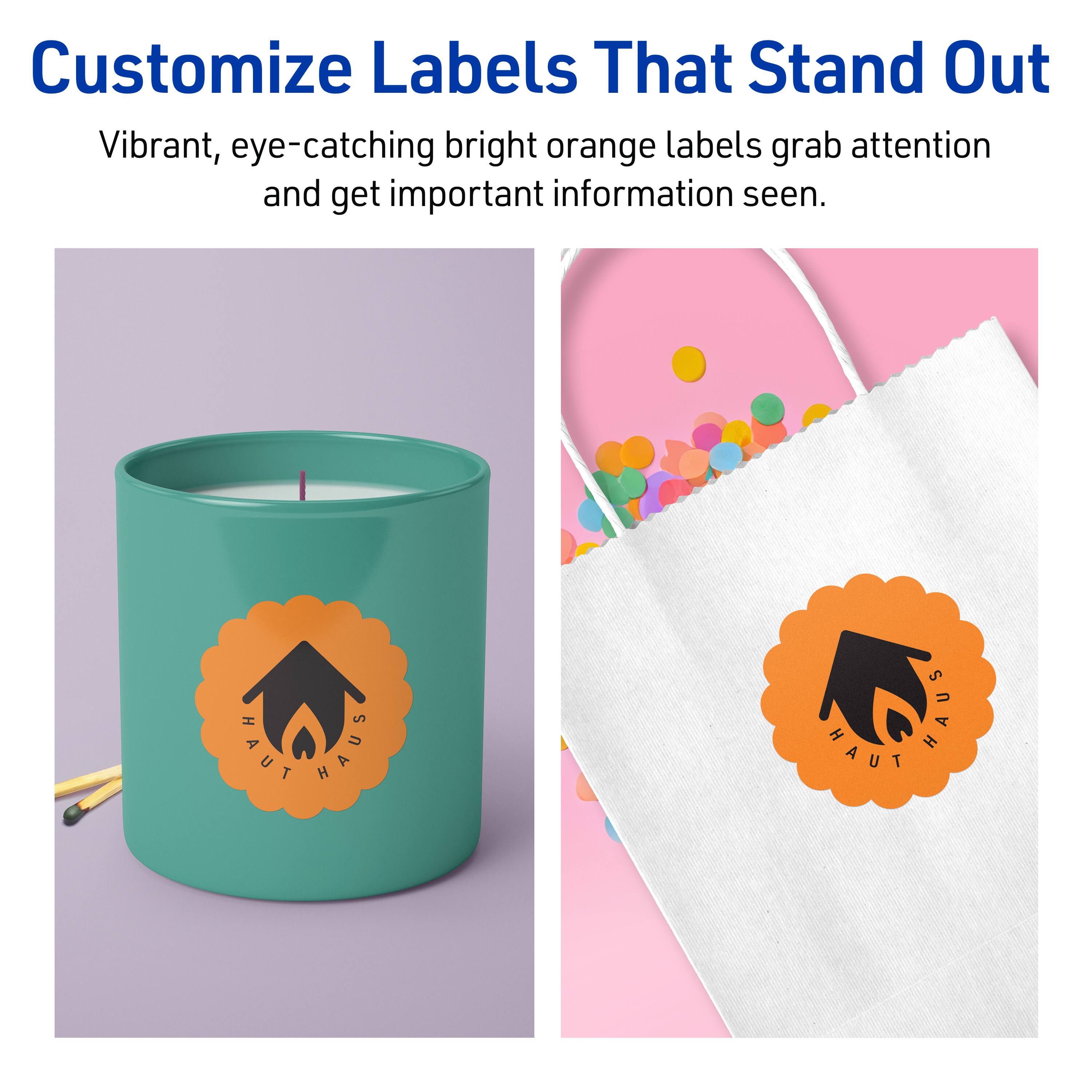Customize Labels That Stand Out

Vibrant, eye-catching bright orange labels grab attention and get important information seen.

HAUT HAUS HAUT