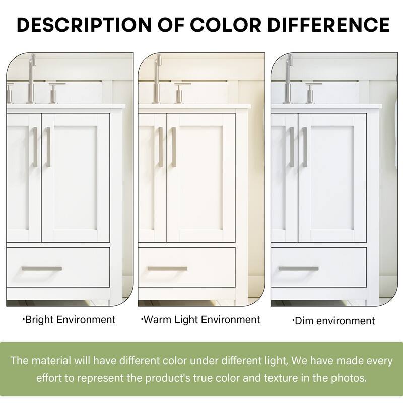 DESCRIPTION OF COLOR DIFFERENCE

Bright Environment  
Warm Light Environment  
Dim environment  

The material will have different color under different light. We have made every effort to represent the product's true color and texture in the photos.