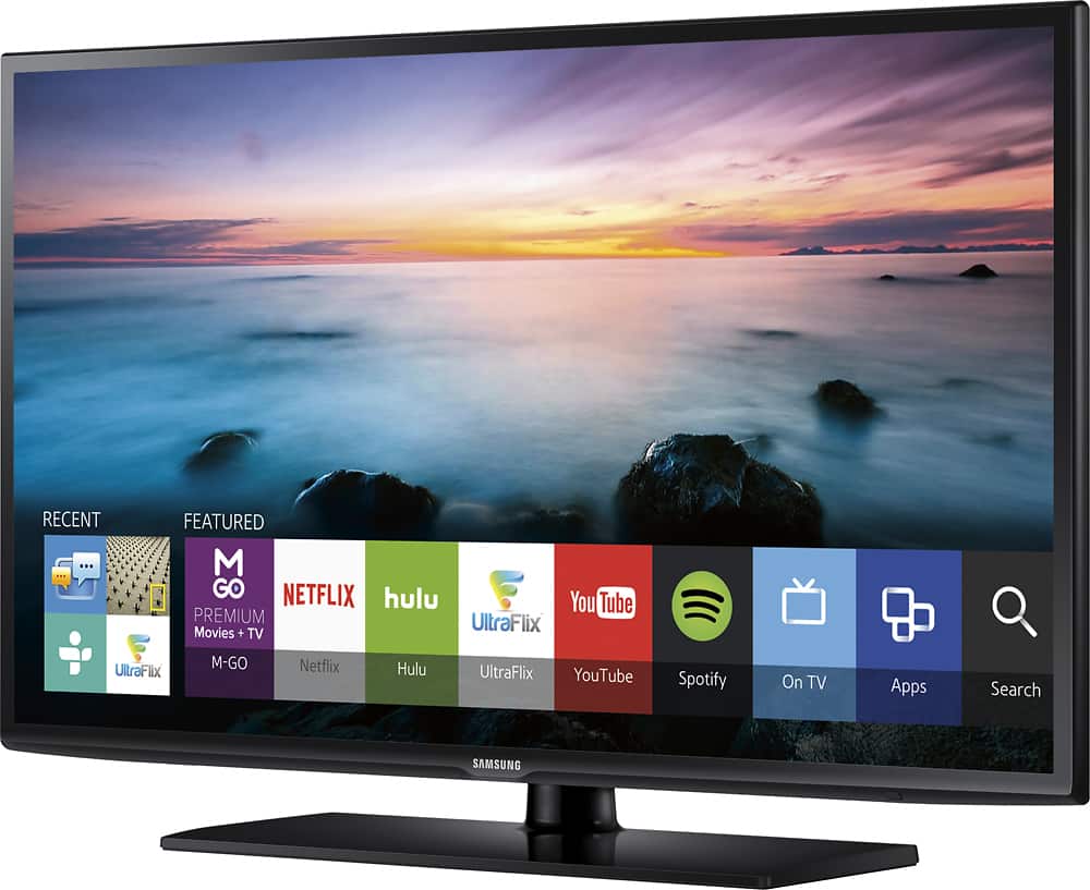 Left. Samsung - 60" Class (60" Diag.) - LED - 1080p - Smart - HDTV - Black.