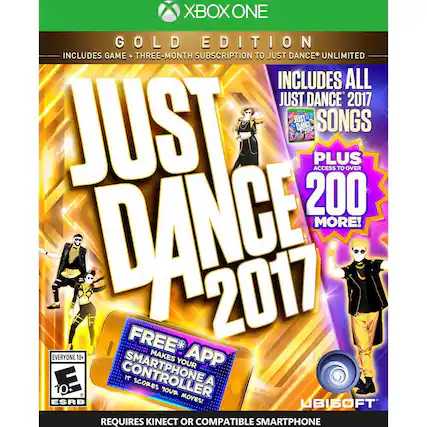 Front. Ubisoft - Just Dance® 2017 Gold Edition (Includes Just Dance Unlimited subscription). - E10+ (Everyone 10+)