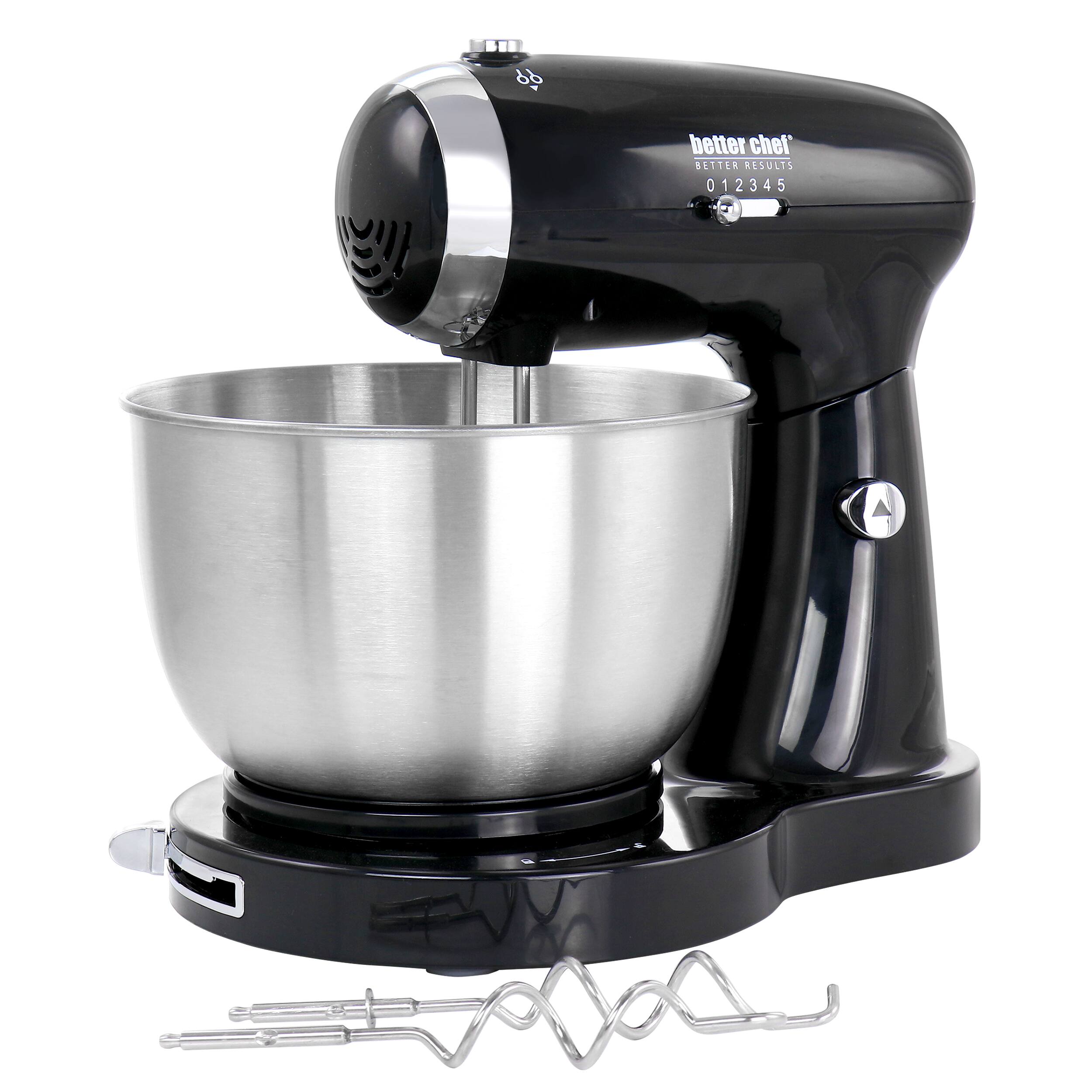 Better Chef - 350 Watt MegaMix Stand Mixer - Black