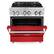 Alt View 2. ZLINE - Professional 4 Cu. Ft. Freestanding Dual Fuel Convection Range - Matte Red.