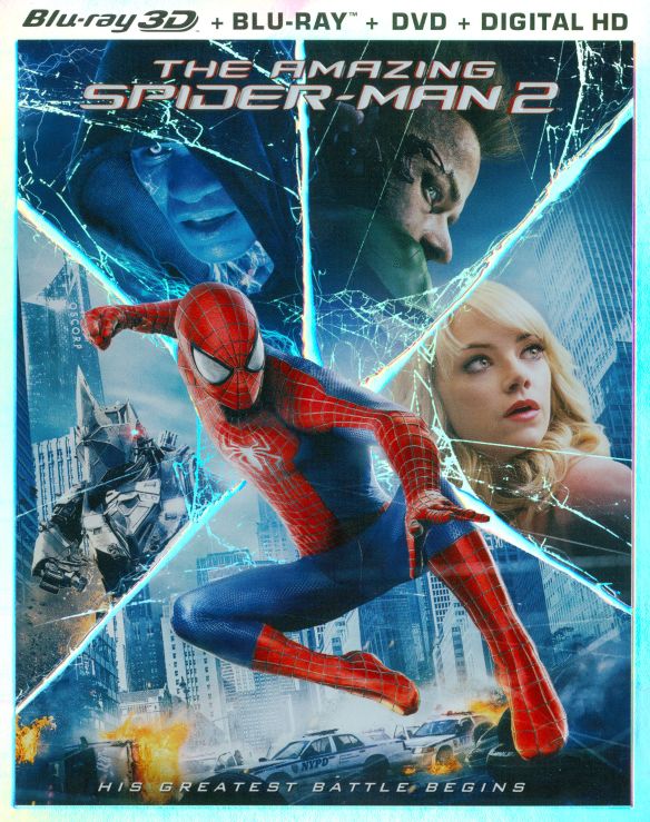  The Amazing Spider-Man 2 [Includes Digital Copy] [3D] [Blu-ray/DVD] [Blu-ray/Blu-ray 3D/DVD] [2014]