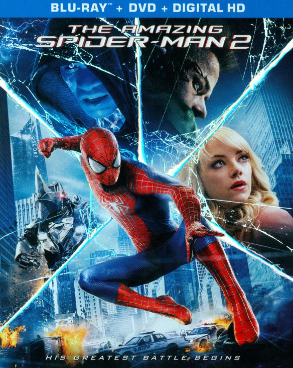 The Amazing Spider Man 2 3 Discs Includes Digital Copy Blu Ray Dvd 14 Best Buy
