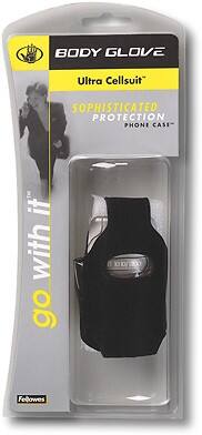 Front Standard. Body Glove - Ultra Cellsuit Suede-Like Case - Black.