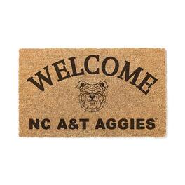Jardine - North Carolina A&T Aggies 18" x 34" Welcome Coir Doomat - Brown