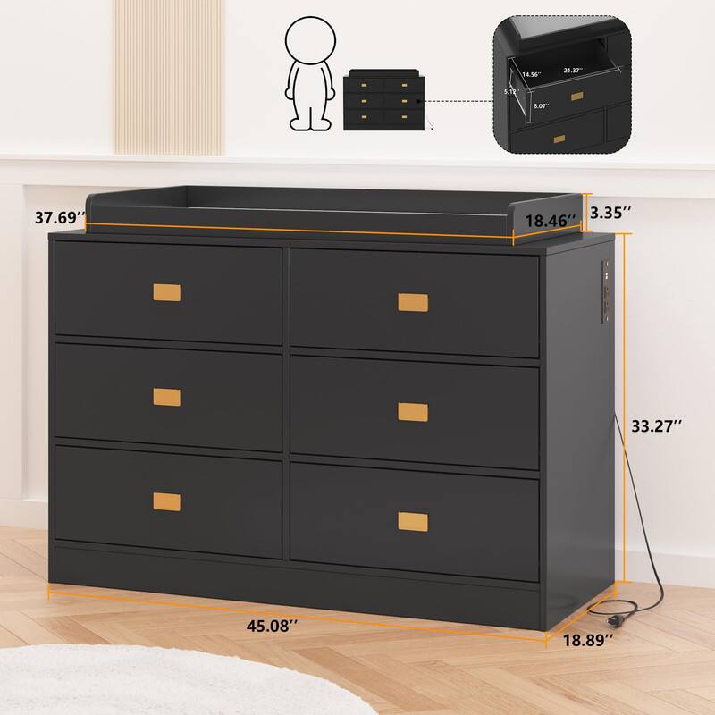 black changing table dresser Light Up LED Dress Sparkling Sequin Fringe main image 1