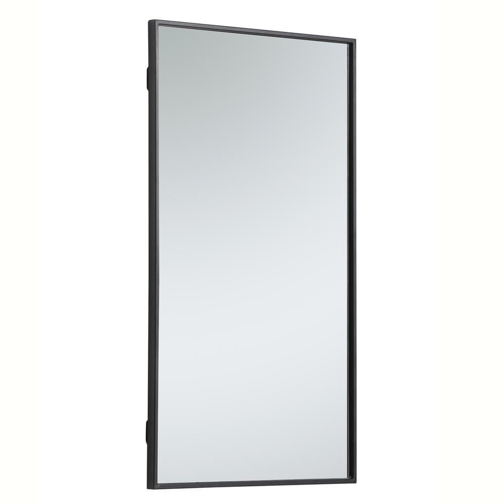 Alt View 6. Elegant Decor - Metal frame rectangle mirror 20 inch in Black - Black.