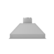 Front. ZLINE - 34 in. Ducted Wall Mount Range Hood Insert in Stainless Steel (698-34) - Brushed Stainless Steel.