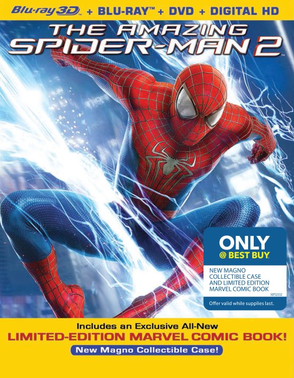  The Amazing Spider-Man 2 [3D] [Blu-ray/DVD] [Only @ Best Buy] [Comic Book] [Blu-ray/Blu-ray 3D/DVD] [2014]
