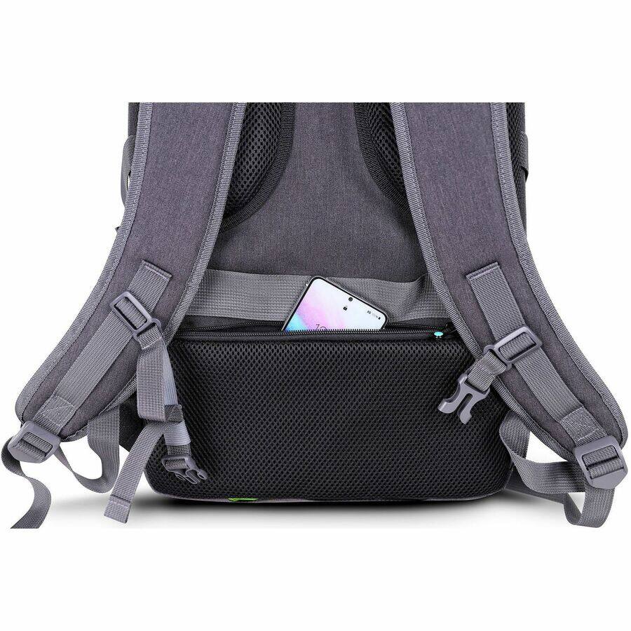 Alt View 2. Urban Factory - Urban Factory HEAVEE GREEN Carrying Case (Backpack) for 10.5" to 14.1" Notebook - Dark Gray - Water Resistant, Shock - Dark Gray.