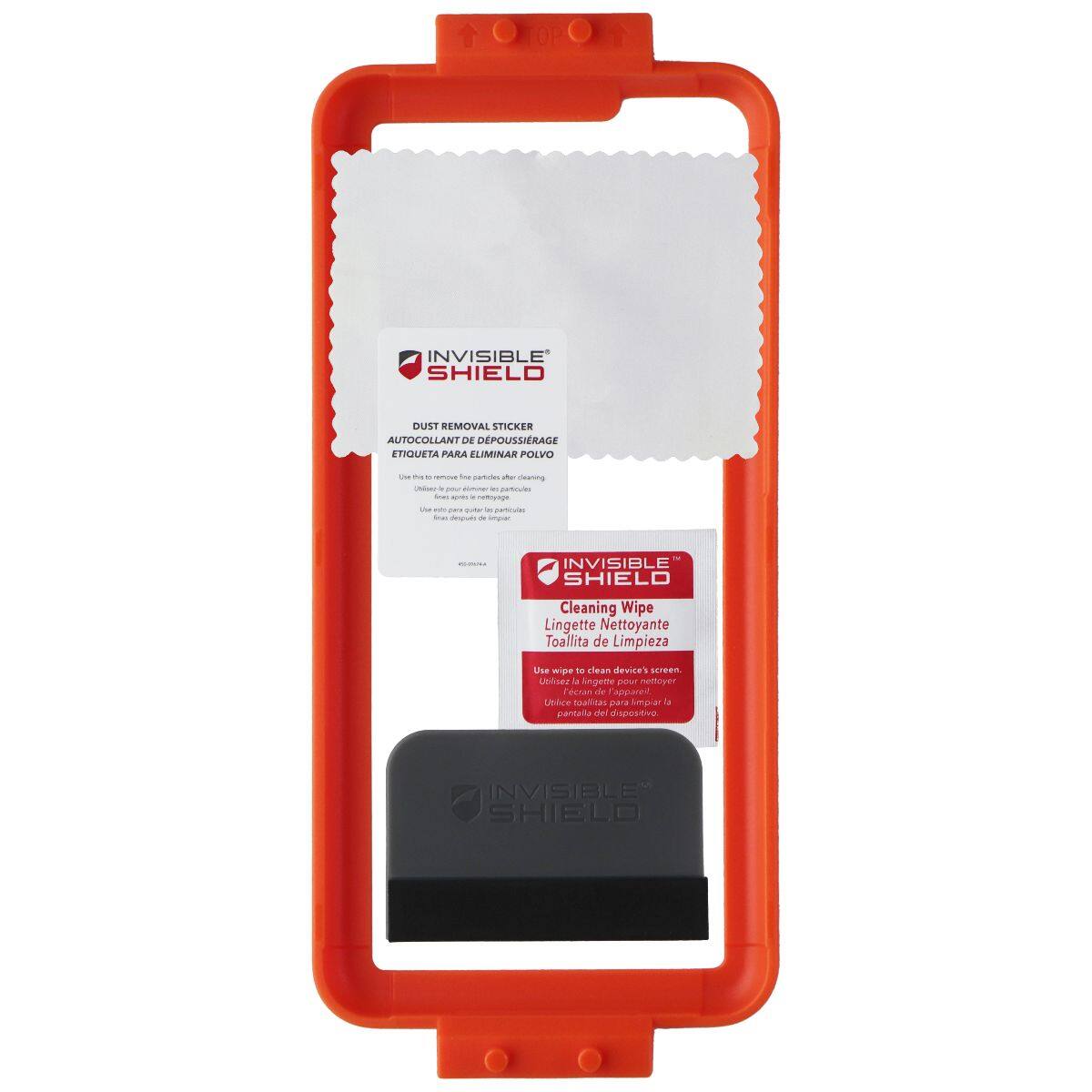 INVISIBLE SHIELD DUST REMOVAL STICKER AUTOCOLLANT DE DEPOUSSIERAGE ETIQUETA PARA ELIMINAR POLVO

INVISIBLE SHIELD Cleaning Wipe Lingette Nettoyante Toallita de Limpieza

Use wipe to clean device's screen.