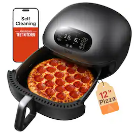 Typhur - Dome 2 Self-Clean Air Fryer with Dual Heating,Fits 12" Pizza,15 Functions,PFAS-Free, Exclusive Adjustable Fan Speed - Gunmetal Gray