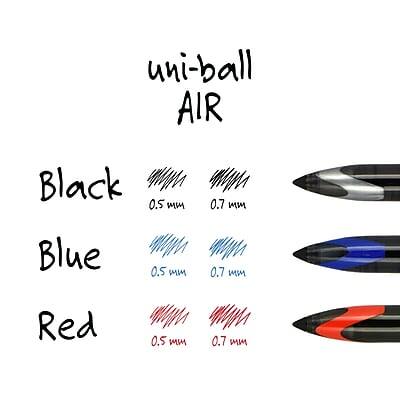 uni-ball AIR

Black
0.5 mm
0.7 mm

Blue
0.5 mm
0.7 mm

Red
0.5 mm
0.7 mm