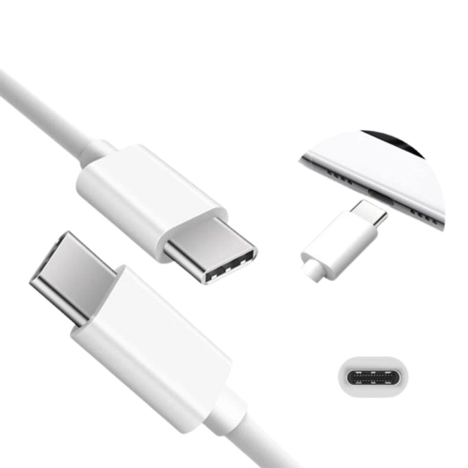 Stock Preferred - USB-C to Lightning Fast Charger Cable – 3 ft Nylon Braided Cord for iPhone 12/11 Pro Max/XS & iPad - White