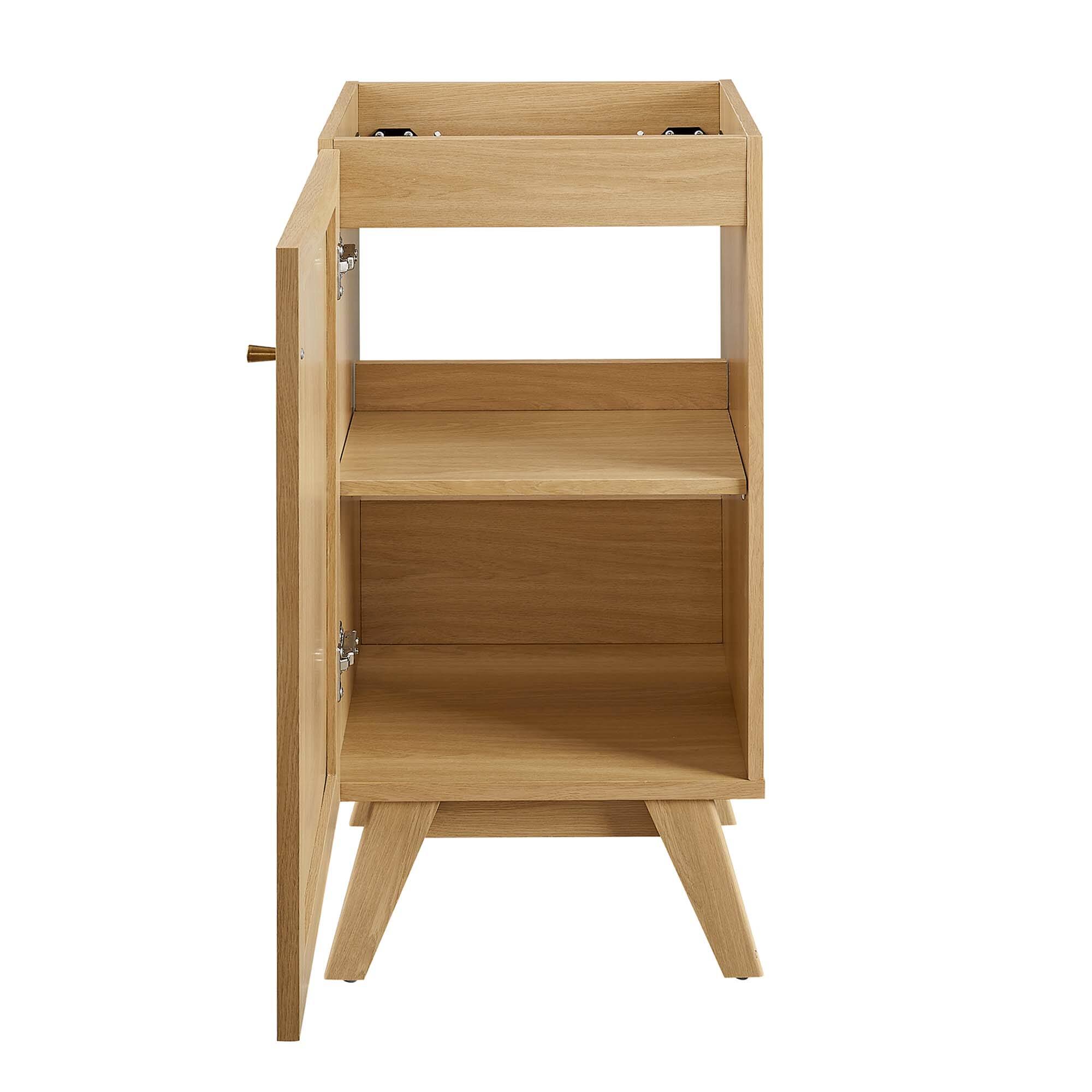 Alt View 6. Modway - Soma Bathroom Cabinet Basin Not Included by Modway - Oak.