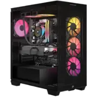 CORSAIR - VENGEANCE i7600 Gaming Desktop-Intel Core Ultra 7 265KF-32GB RGB DDR5 64000MHz-NVIDIA GeForce RTX5070-1TB SSD - Black - Front_Zoom