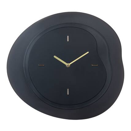 Front. La Crosse Clock Co. - 15.2 Inch Drift Analog Quartz Wall Clock - Black.