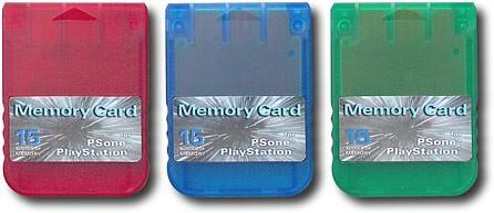 Front Standard. Datel - Memory Card 3 Pack - Blue, green, red.