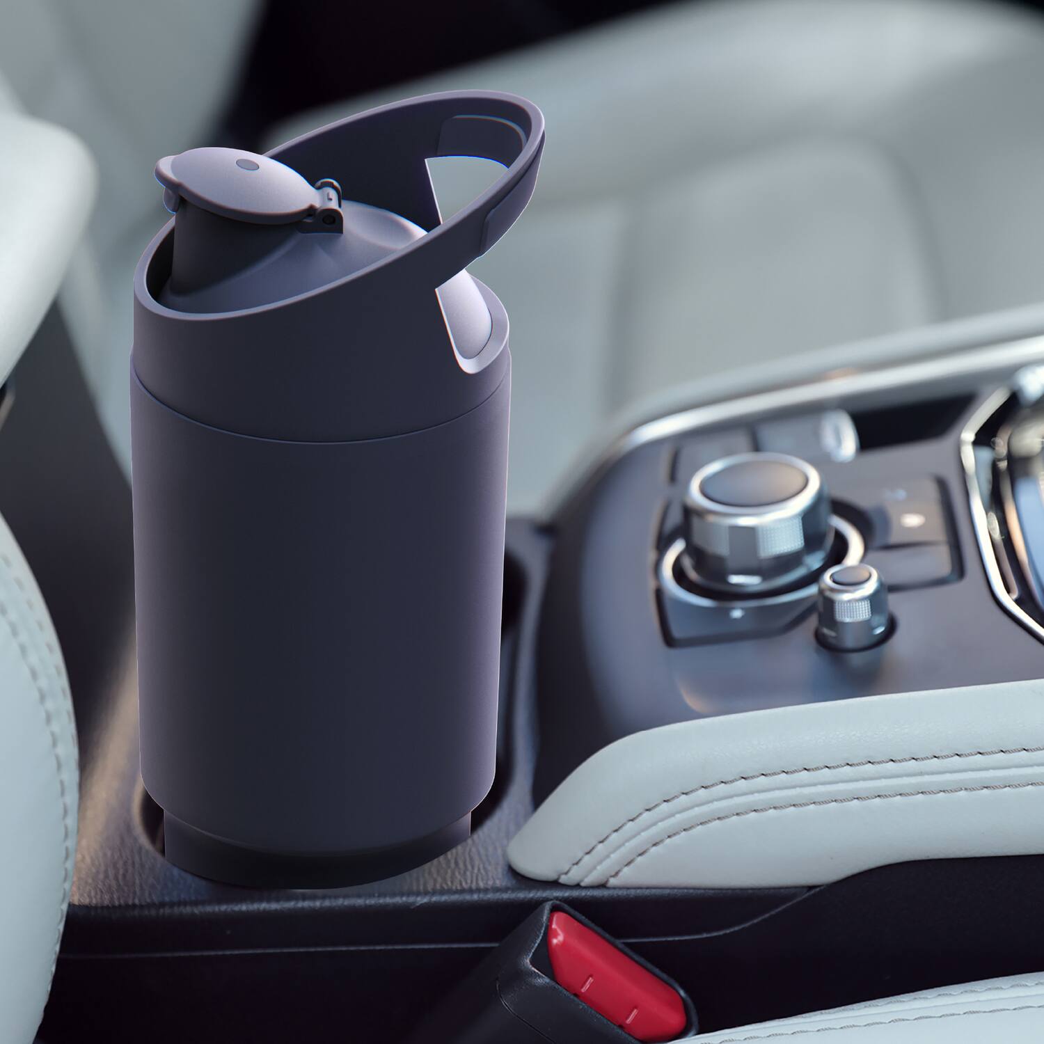 Alt View 4. Asobu - 32-Oz. Cosmic Insulated Water Bottle - Black.