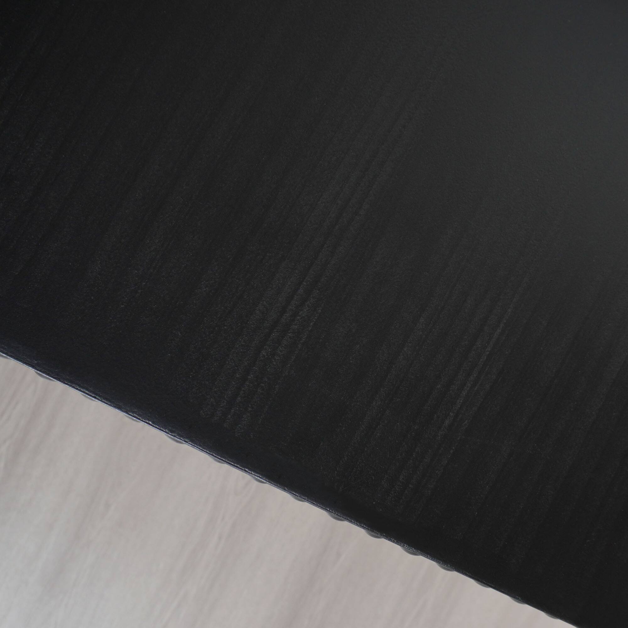 Alt View 6. GOODSILO - Elegant Curved Waterfall Console Table with Wood Bead Detailing for Entryway Hallway Living Room - Black.