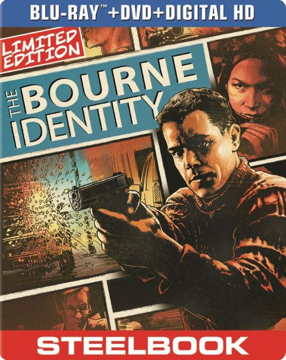  The Bourne Identity [2 Discs] [Includes Digital Copy] [SteelBook] [Blu-ray/DVD] [2002]