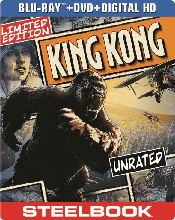  King Kong [2 Discs] [Includes Digital Copy] [SteelBook] [Blu-ray/DVD] [2005]
