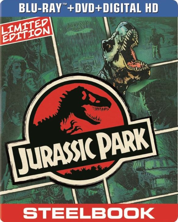  Jurassic Park [2 Discs] [Includes Digital Copy] [SteelBook] [Blu-ray/DVD] [1993]