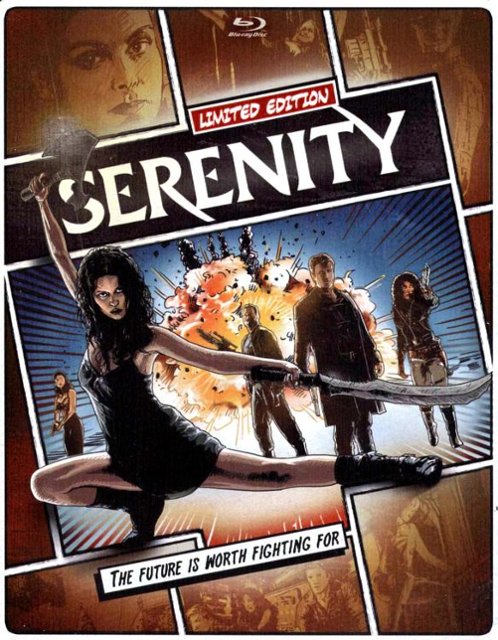 Front Standard. Serenity [SteelBook] [Includes Digital Copy] [Blu-ray/DVD] [2 Discs] [2005].