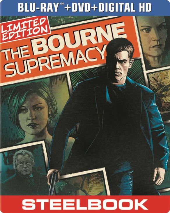  The Bourne Supremacy [2 Discs] [Includes Digital Copy] [SteelBook] [Blu-ray/DVD] [2004]
