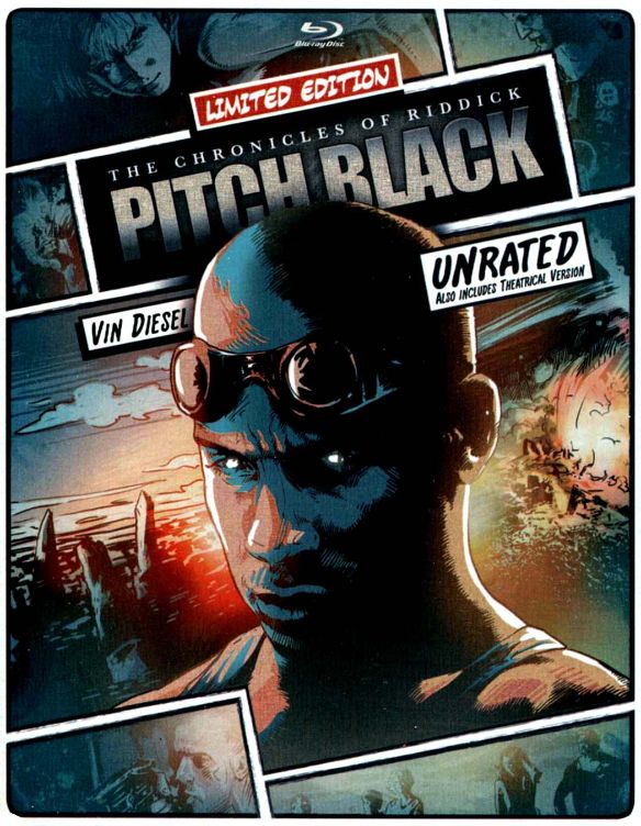  Pitch Black [SteelBook] [Includes Digital Copy] [UltraViolet] [Blu-ray/DVD] [2 Discs] [2000]