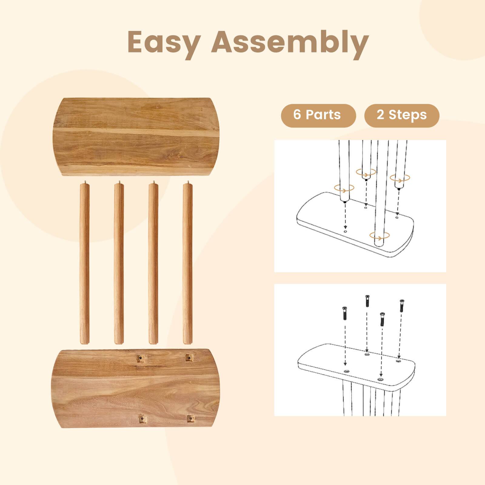 Easy Assembly  
6 Parts  
2 Steps