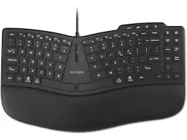 Kensington - Pro Fit Ergo KB675 EQ TKL Keyboard, USB-A, Curved Design, Programmable Keys - Black