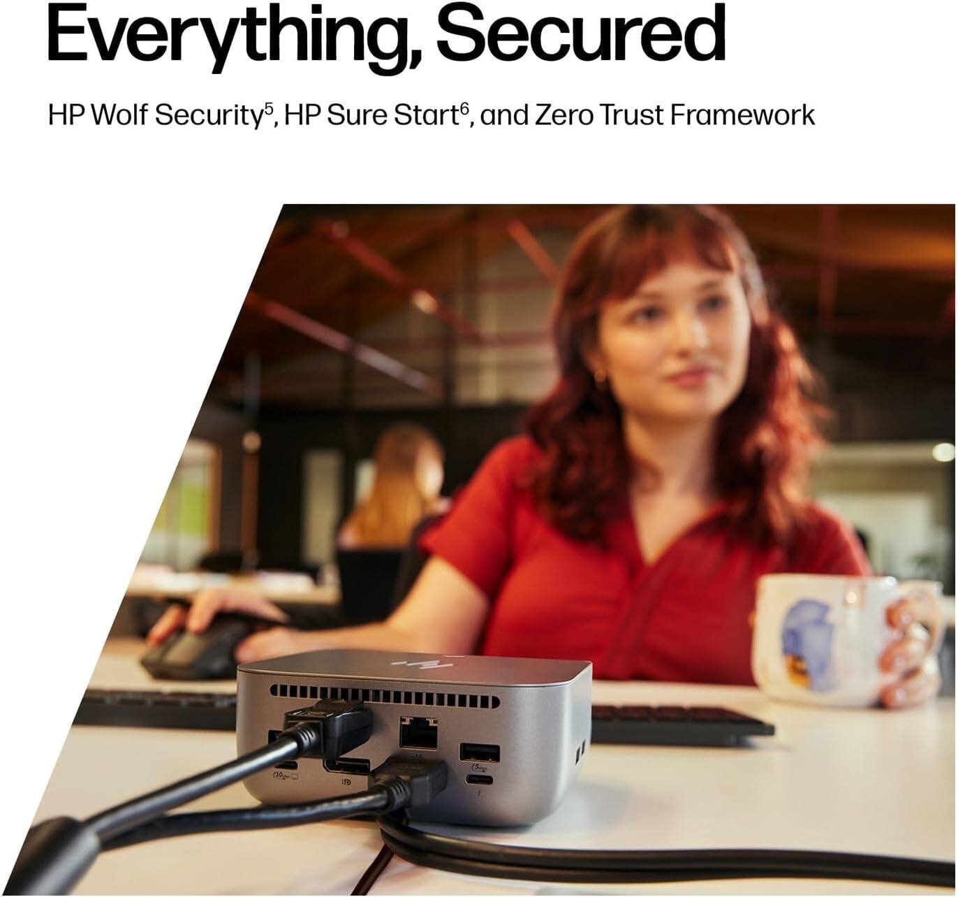 Everything, Secured

HP Wolf Security®, HP Sure Start®, and Zero Trust Framework