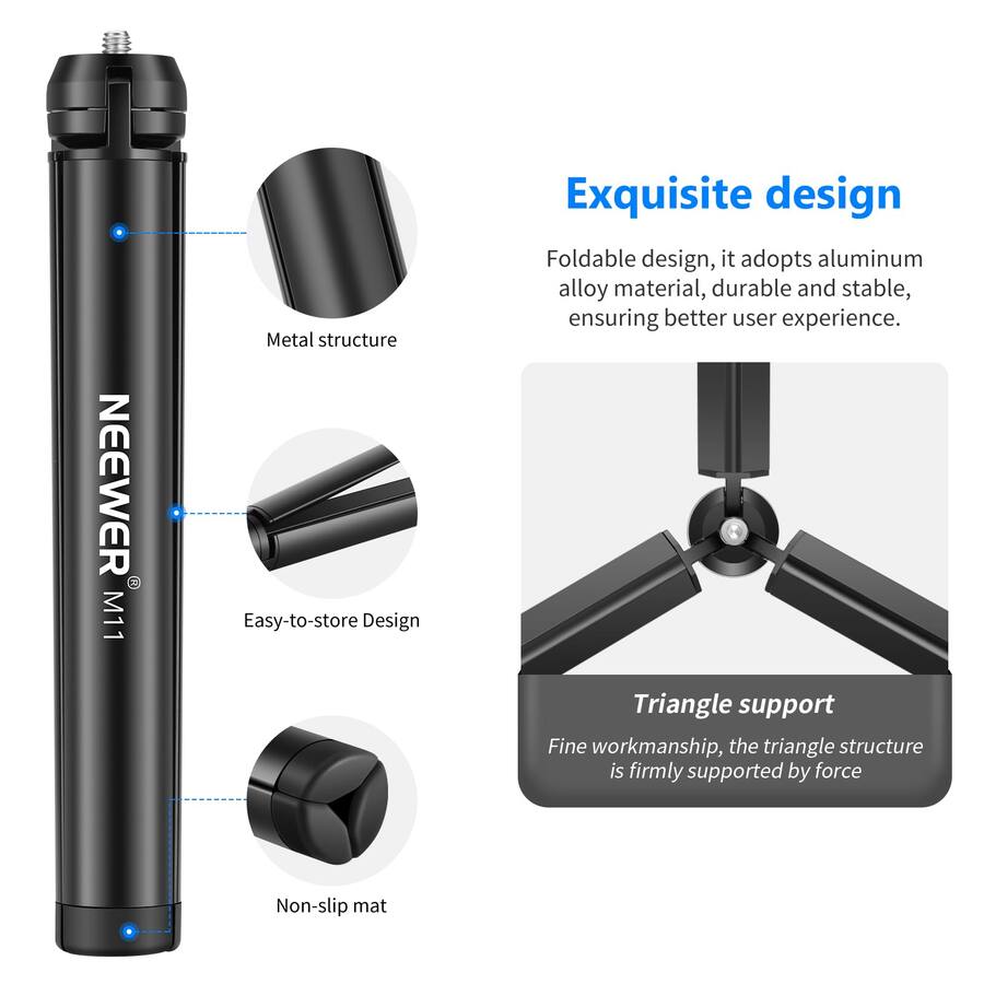 Neewer Table Neewer Mini Metal Table Tripod for Crane M2/Smooth Q2 & All Cameras ...