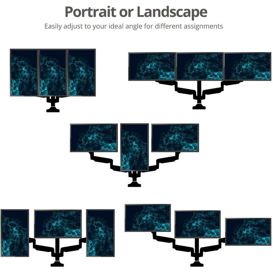 Portrait or Landscape  
Easily adjust to your ideal angle for different assignments