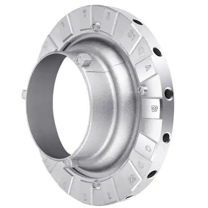Front. Neewer - Metal Bowens Speed Ring for Softbox/Studio Flash.