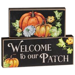 BreeBe - 2/Set Welcome to Our Patch Stacking Blocks - Multicolor