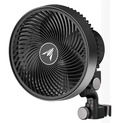 Front. AC Infinity - Grow Tent 9 in. Oscillating Clip Fan with 10 Speeds and Dynamic Wind.