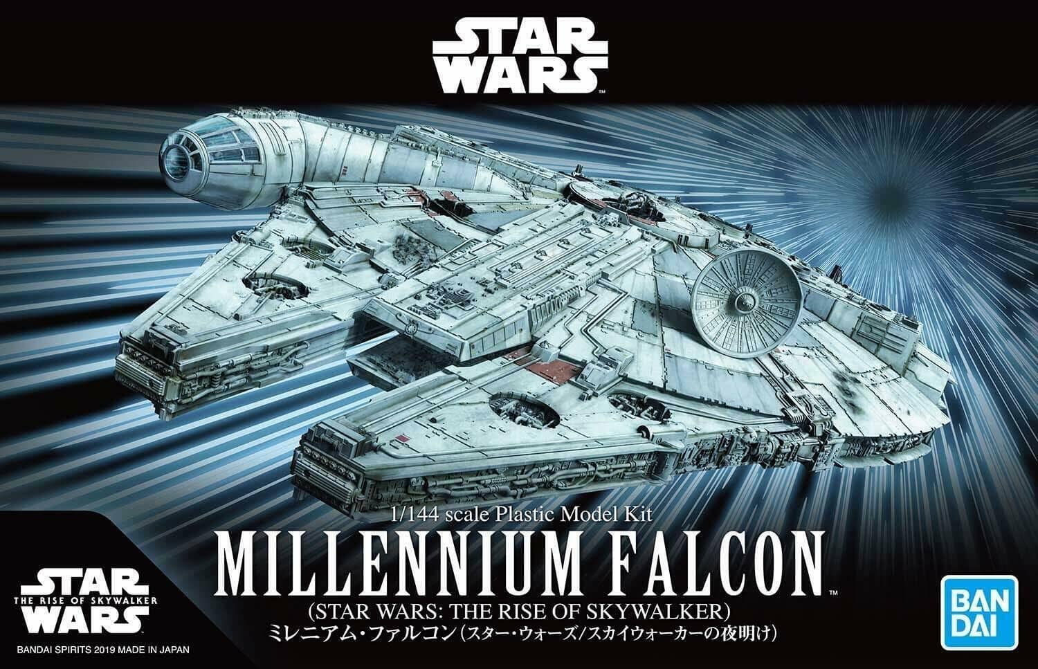 Bandai - Star Wars Millennium Falcon The Rise of Skywalker 1/144 Scale - COLLECTIBLES - Multicolor