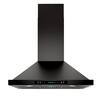 Front. Onefly - 36 inches - Convertible - Wall Mount Range Hood - Black stainless steel.